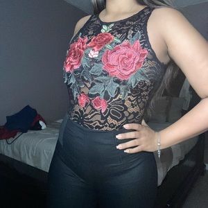 Rose Lace Bodysuit